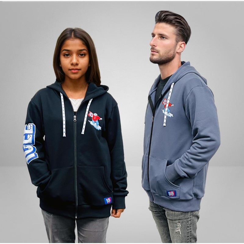 Unisex Supreme Fleece Zip Up Hoodie